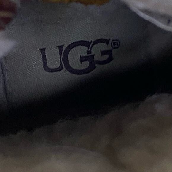 UGG Blayre II Shearling Leather Ankle Boot Womens 6 Chestnut Brown Winter Cozy - Picture 11 of 15